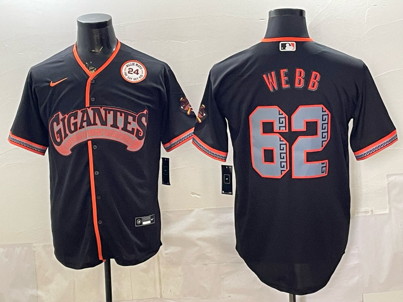 2026 Men Nike San Francisco Giants #62 Webb black Game MLB Jersey 0404001
